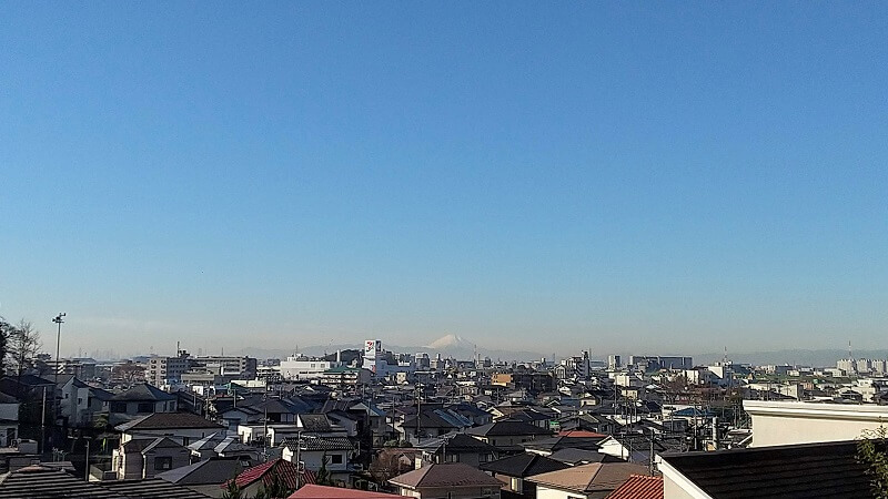 初詣は"大宮神社" 長い参道は雰囲気よし！高台からの景色もよし！富士山もくっきり
